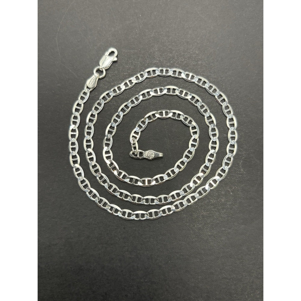 New Condition 18" Sterling Silver Mariana Chain Necklace 3.5MM 6 Grams